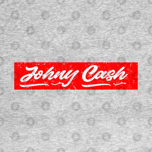 johnny cash red vintage by newwave2022